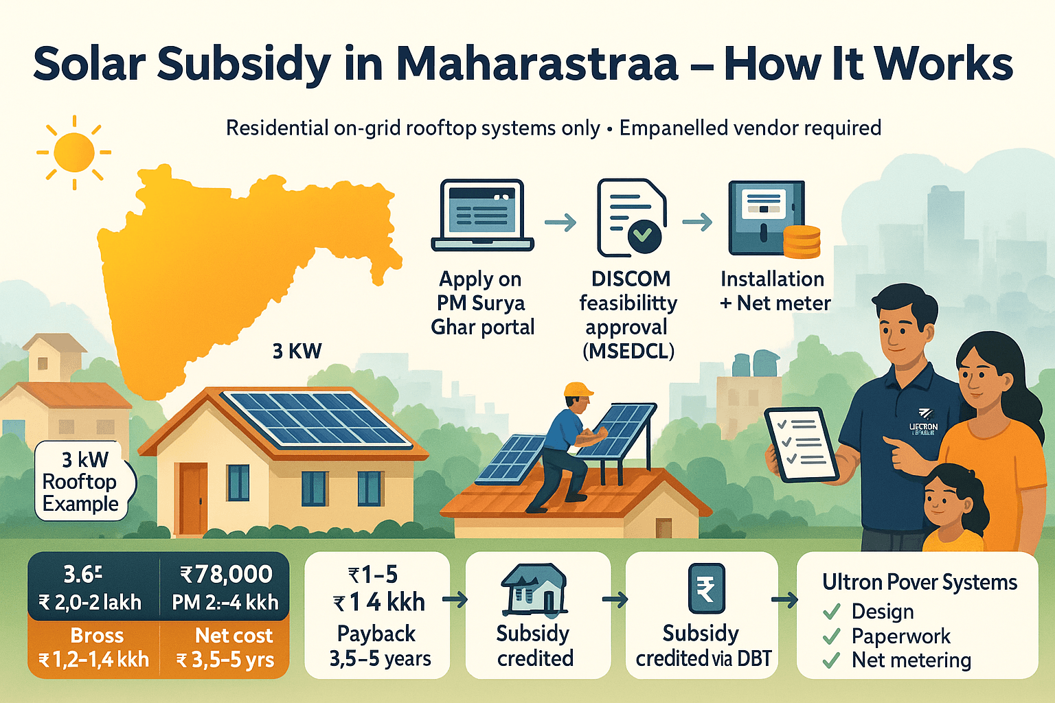 Government Subsidy for Solar in Maharashtra: A Practical Guide for Homeowners